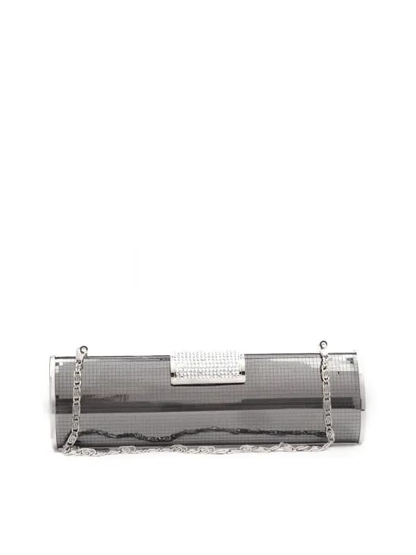 Lino Perros Gunmetal-Toned Clutch