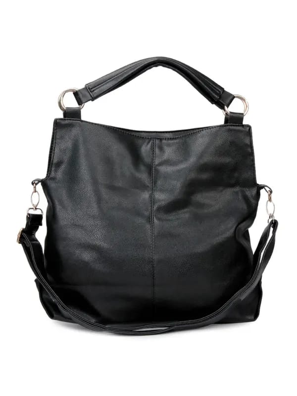 Lino Perros Women Leatherette Black Handbag