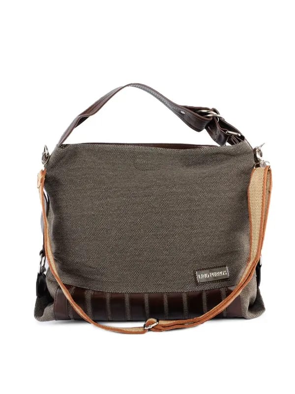 Lino Perros Women Canvas Grey Handbag