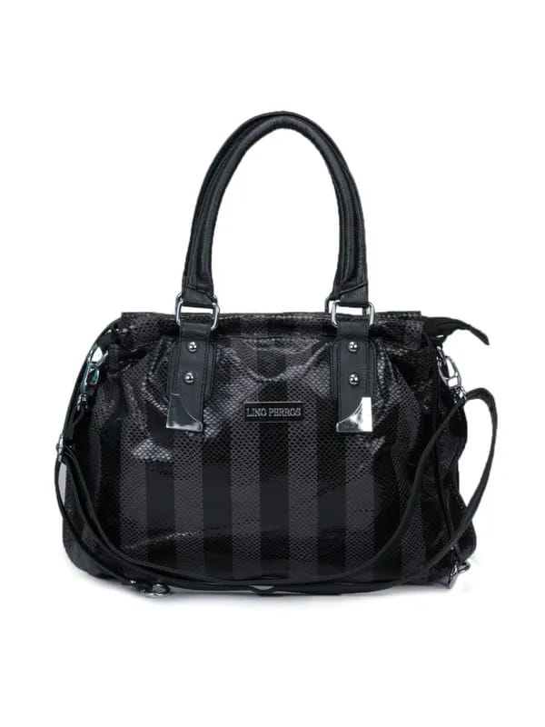 Lino Perros Women Leatherette Grey Handbag
