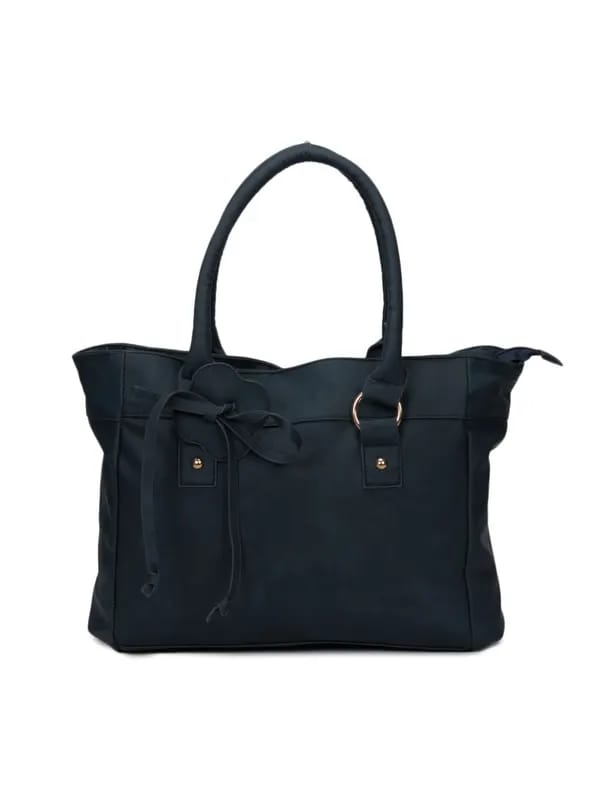 Lino Perros Women Leatherette Blue Handbag