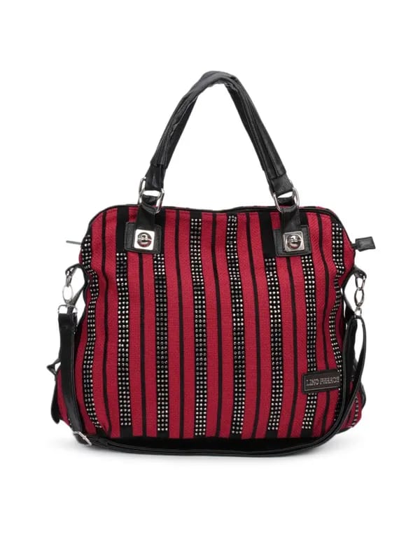 Lino Perros Women Sequins Red Handbag