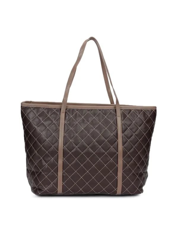 Lino Perros Women Leatherite Brown Handbag