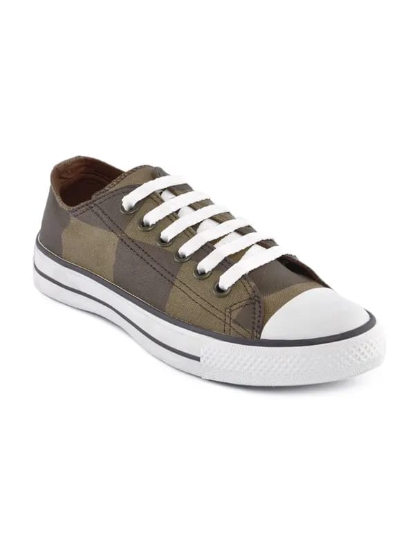 Converse Unisex Brown Big Checks Casual Shoes