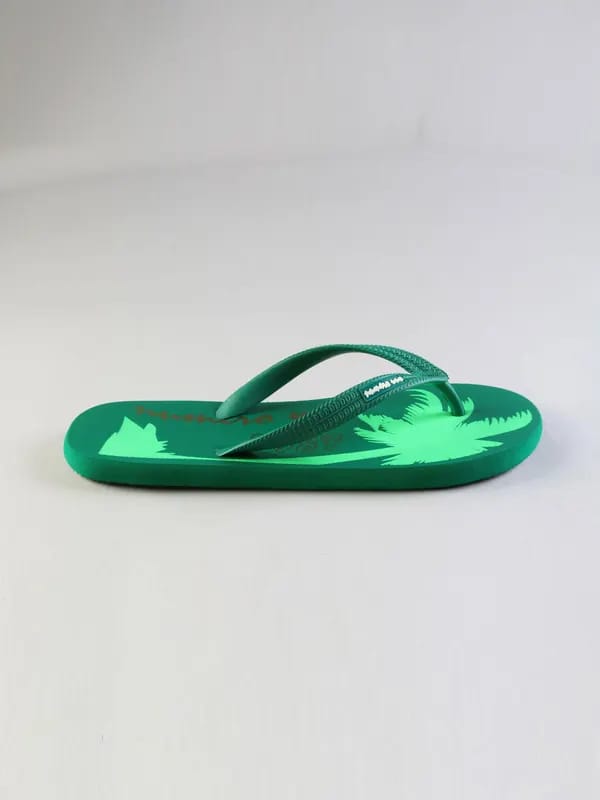 Numero Uno Men's Casual Graphic Green Flip Flop