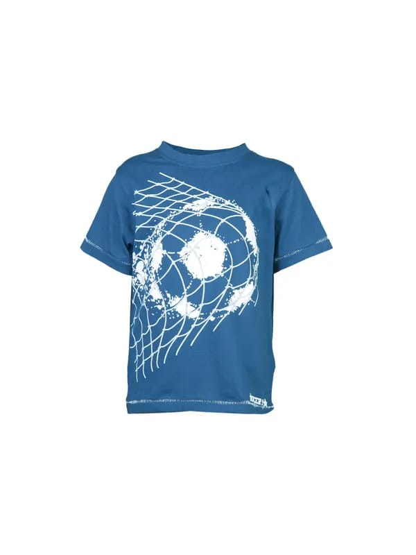 Doodle Kids Boys Soccer Blue T-Shirt