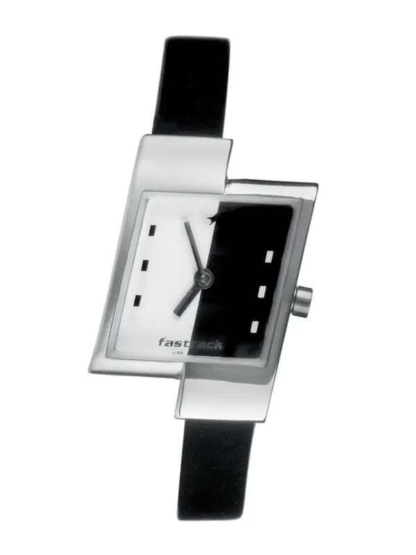 Fastrack Women Black & White Dial Watch N2161SL09