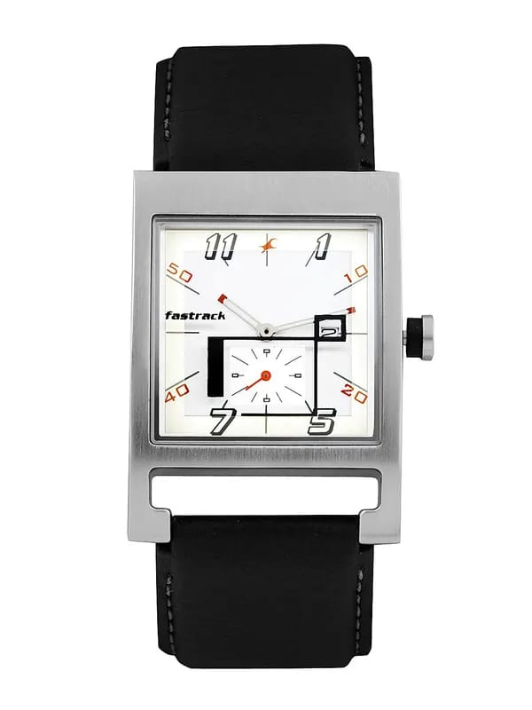 Fastrack Men Silver-Toned Dial Watch NA1387SL02