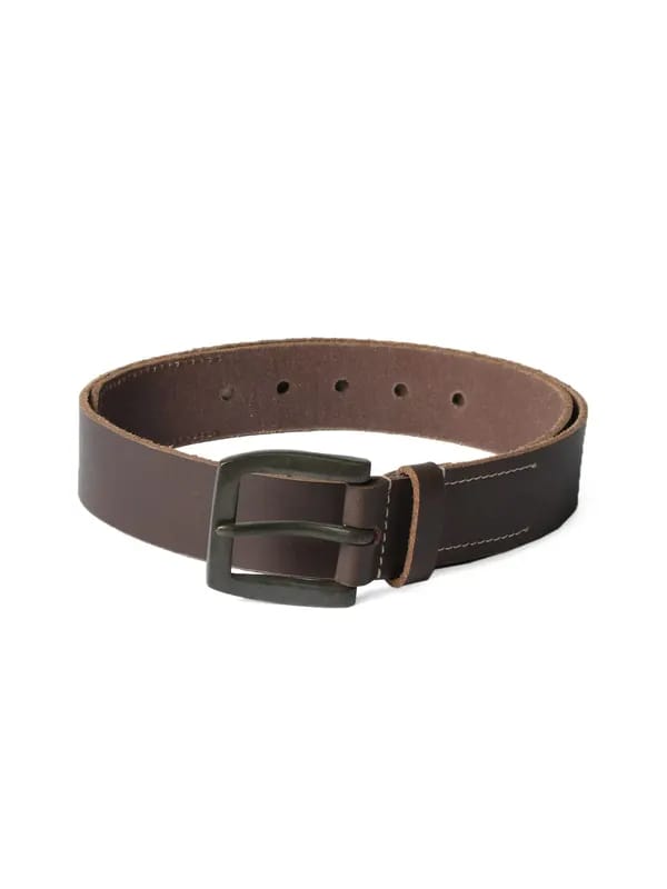 Wrangler Men Leather Brown Belt
