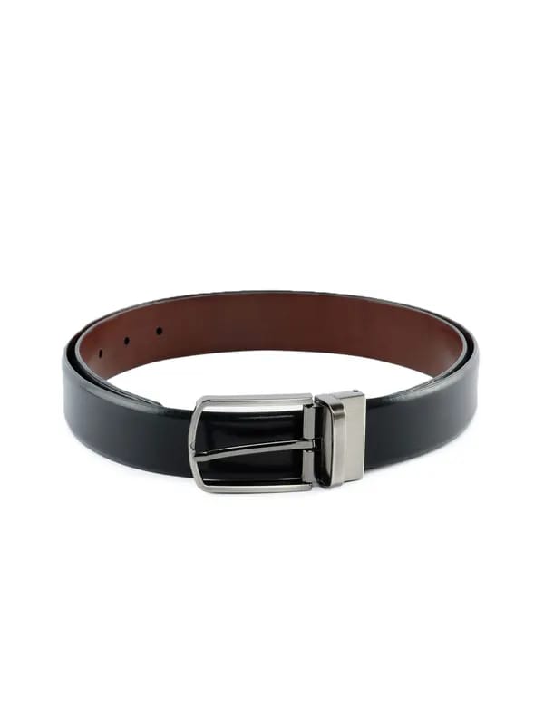Lino Perros Men Leather Black Belt