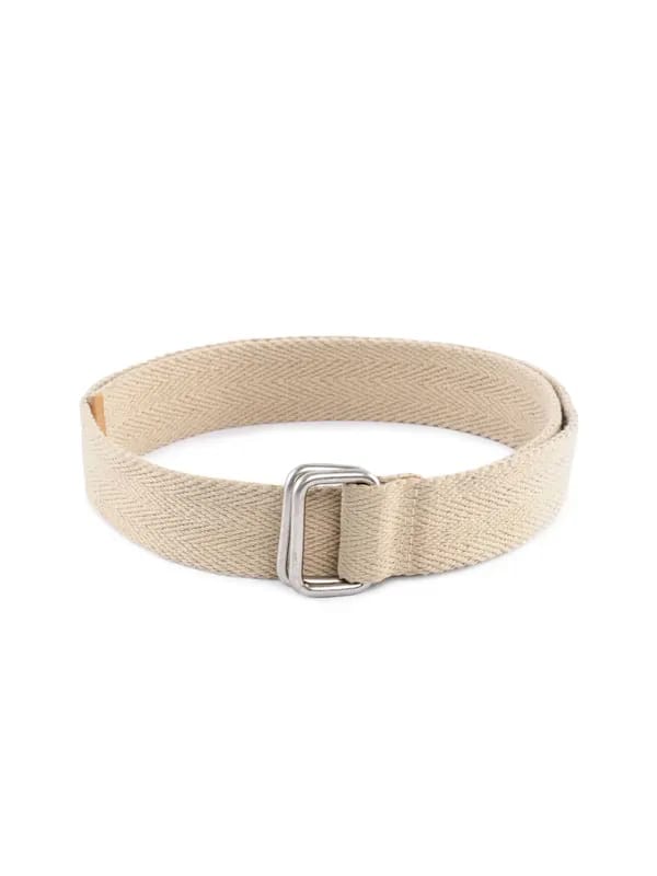 Lino Perros Men Canvas Beige Belt