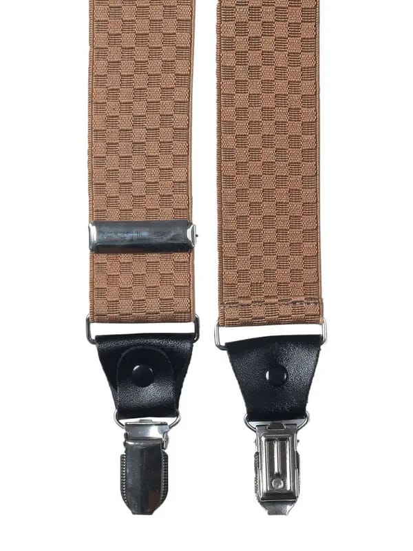 Lino Perros Men Light Brown Suspenders