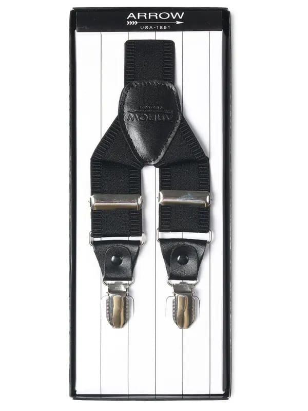 Arrow Men Black Suspenders