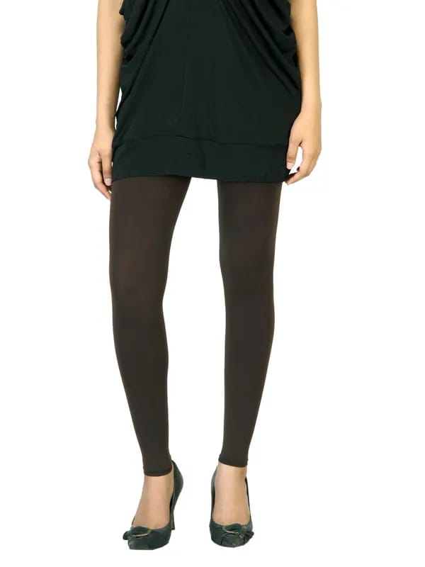 Femella Women Dark Brown Skinny Leggings