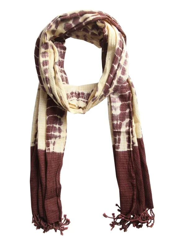 Femella Women Yellow & Brown Scarf