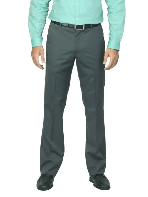John Miller Men Striped Grey Trousers