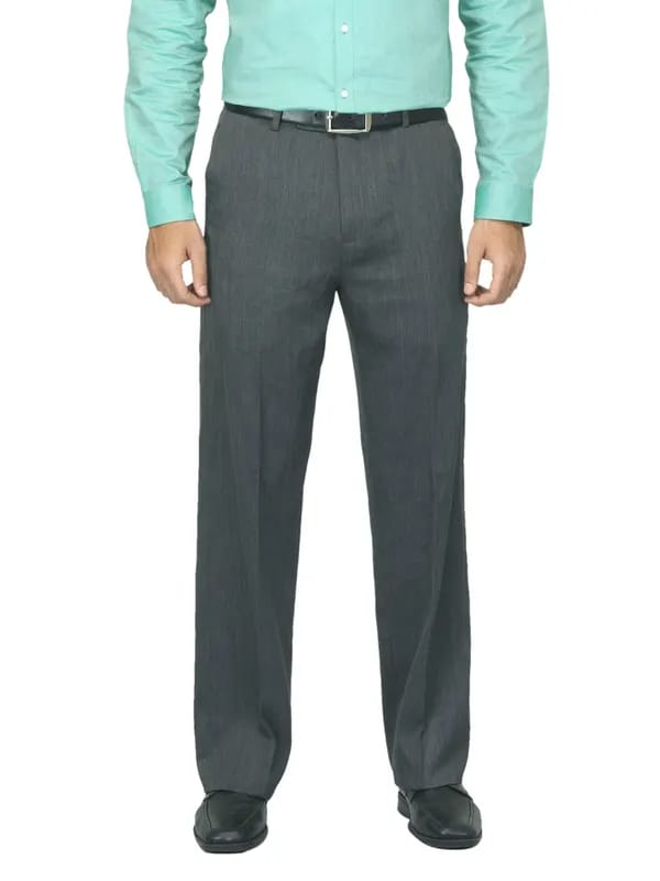 John Miller Men Charcoal Trousers