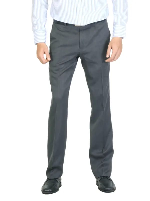 John Miller Men Charcoal Trousers