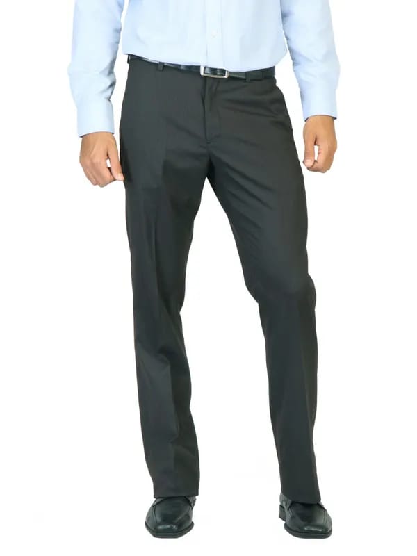 John Miller Men Striped Brown Trousers
