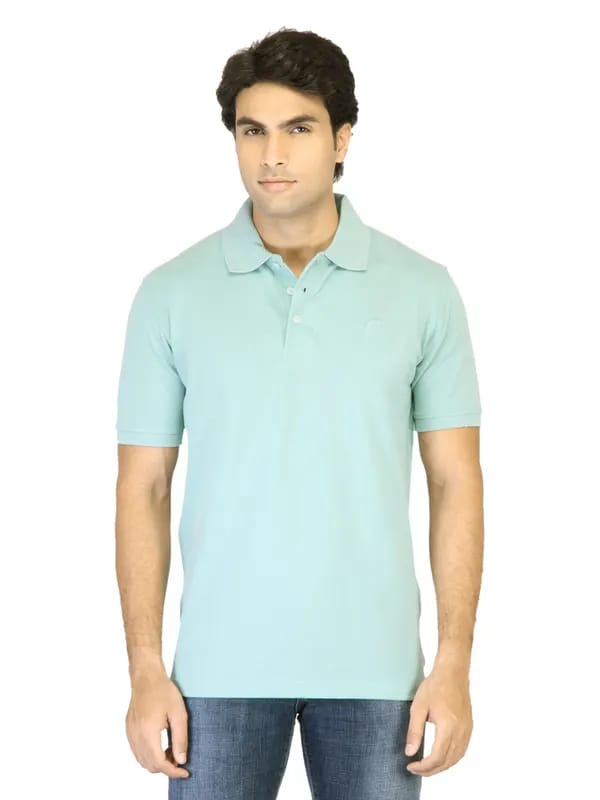 Proline Men Green Polo T-shirt
