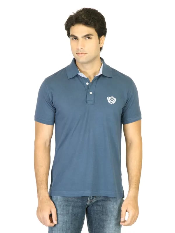 Proline Men Blue Polo T-shirt