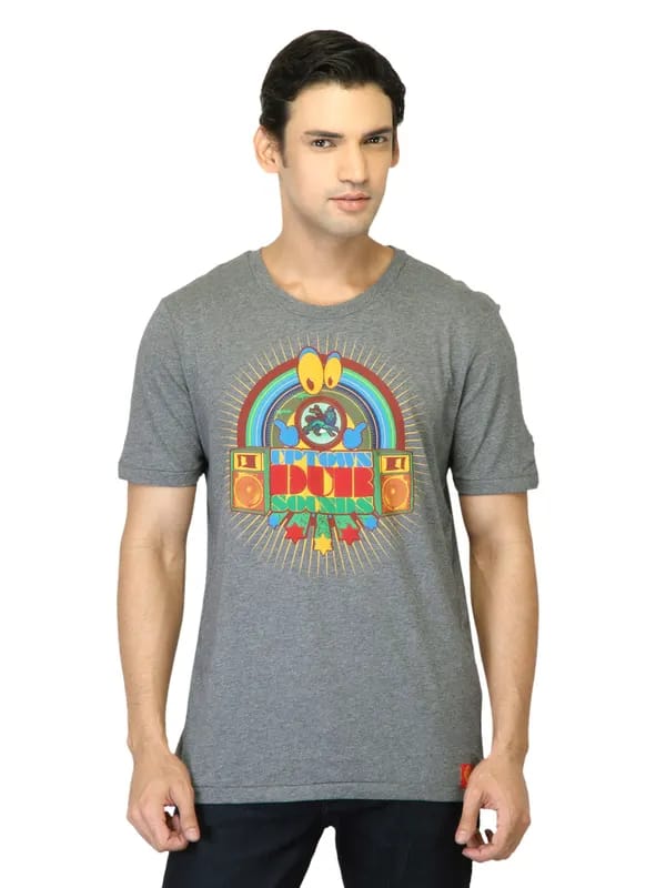 Puma Men Story Graphic Grey T-shirt
