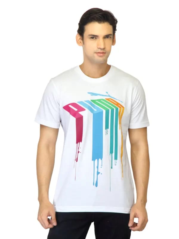 Puma Men Drips White T-shirt