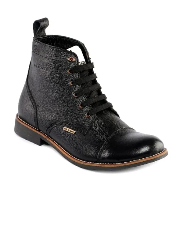 Lee Cooper Men Black Shoes
