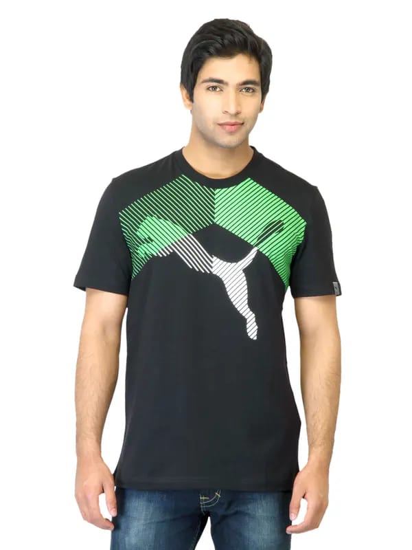 Puma Men Graphic Black T-shirt