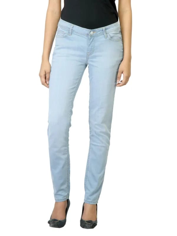 Jealous 21 Women Washed Light Blue Jeans