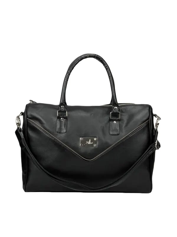Yelloe Black Envelope Look Handbag