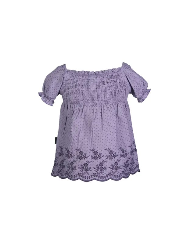 Doodle Kids Girl Printed Lavender Dress