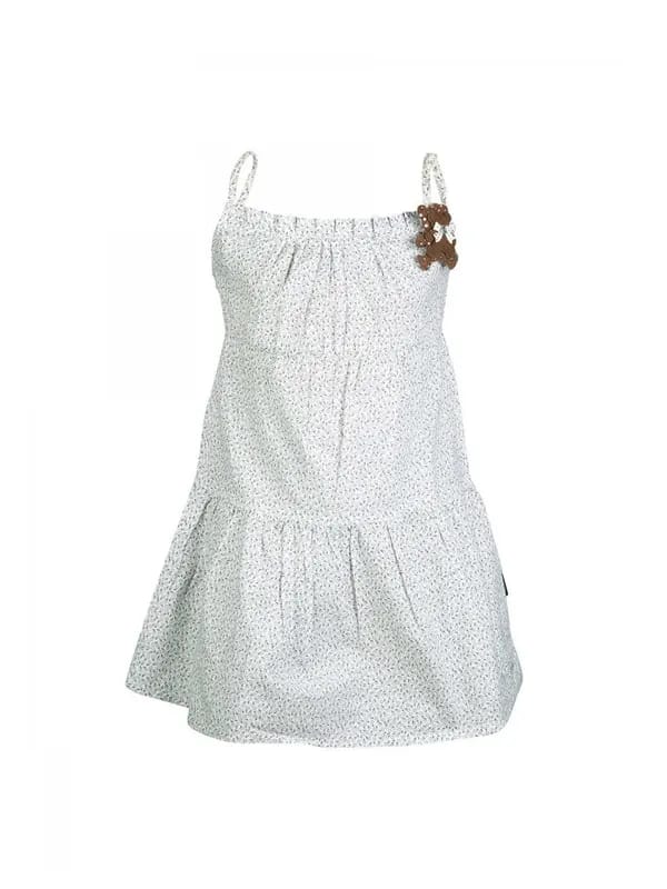 Doodle Kids Girl Printed White Dress