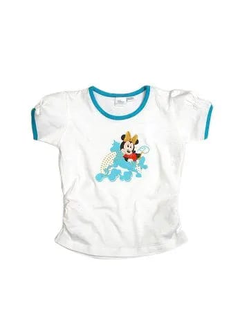 Disney Kids Girl's White Round Neck Kidswear