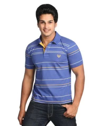 Classic Polo Men's Blue Stripe T-shirt