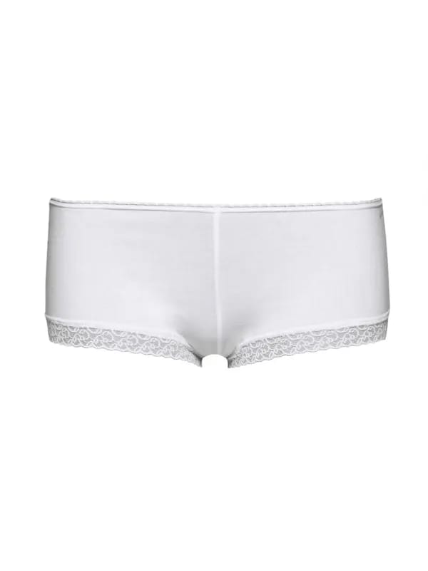 Jockey Lace Stretch White Boy Leg Brief