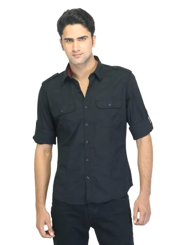 Scullers Men Black Shirt