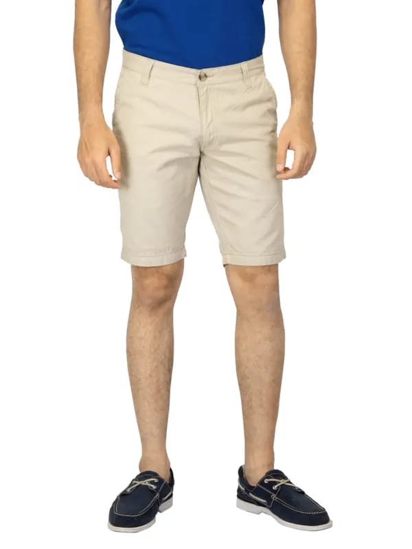 Scullers Men Beige Shorts