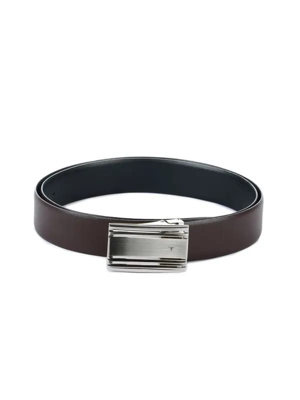 Bulchee Men Dark Brown Leather Belt