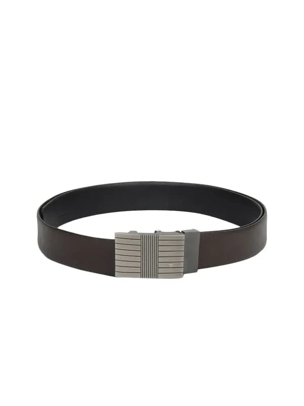 Bulchee Men Black & Brown Reversible Belt