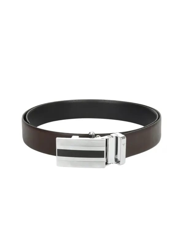 Bulchee Men Brown & Black Reversible Belt