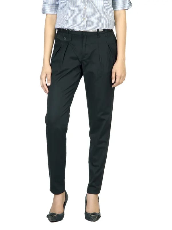 Scullers For Her Women Black Trousers