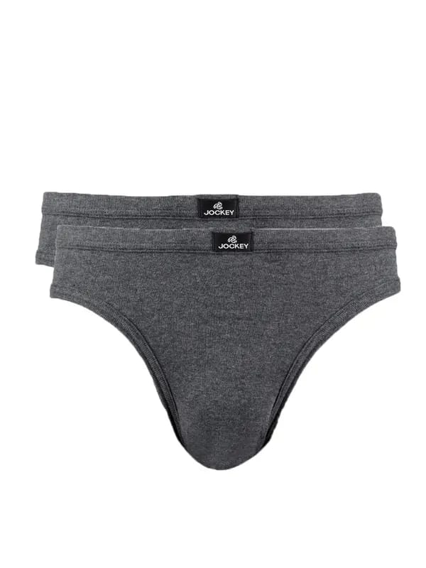 Jockey ELANCE Men Grey Pack of 2 Briefs 1004