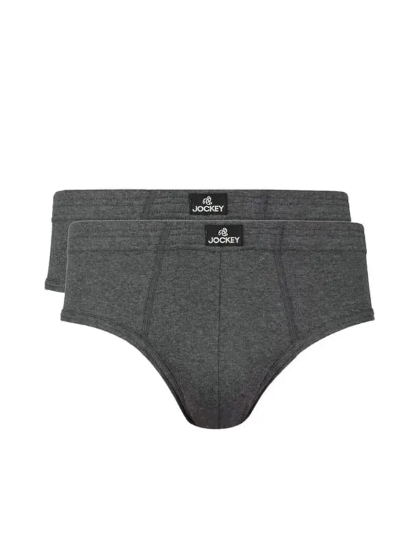 Jockey ELANCE Men Charcoal Pack of 2 Briefs 1009