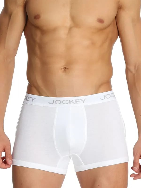 Jockey ELANCE Men Elance White Trunks 1015