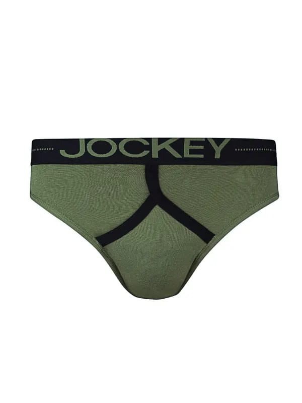Jockey COMFPLUS Men Olive Y Front Briefs 8004