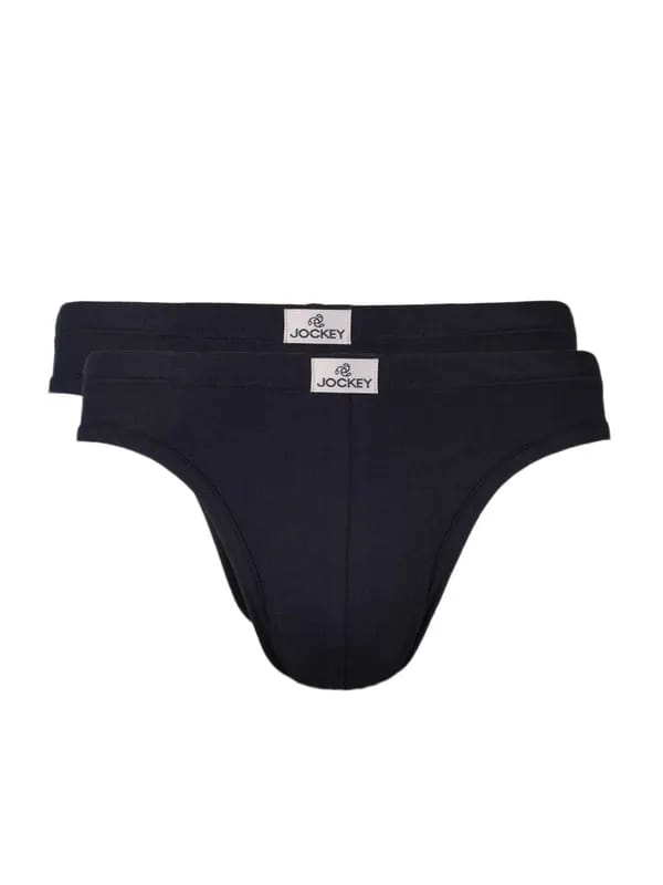 Jockey MC Mens Navy Blue Pack of two Briefs 8003