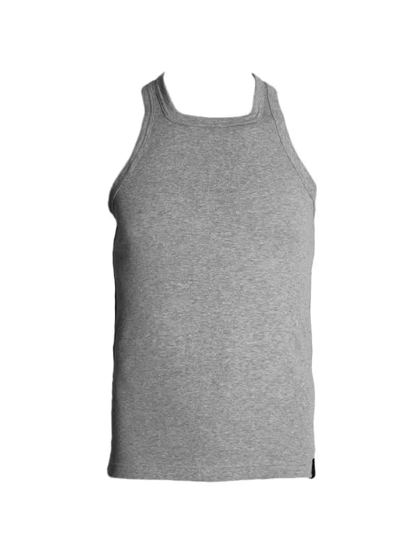 Jockey SPORT Men Grey Melange Innerwear Vest 9924