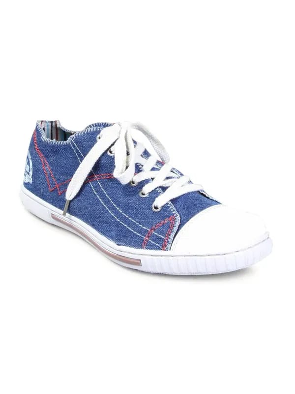 Lee Cooper Men's Casual Blue Canvas Shoe