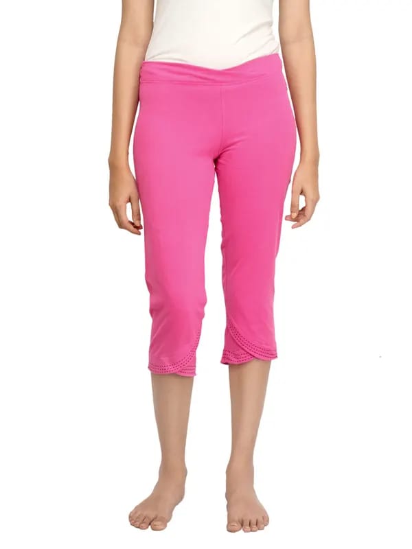 Urban Yoga Women Pink Capris